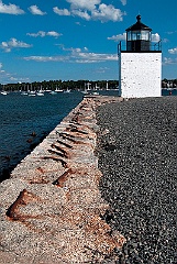 Salem Lighthouse Along Salem Harbor